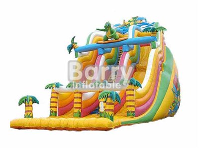 Jungle Slide , Popular Portable Inflatable Dinosaur Slide For Sale BY-DS-050